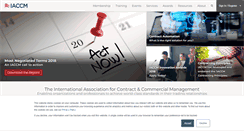 Desktop Screenshot of iaccm.com