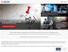 Tablet Screenshot of iaccm.com